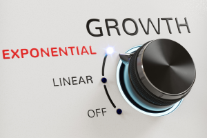 exponential curve of personal growth